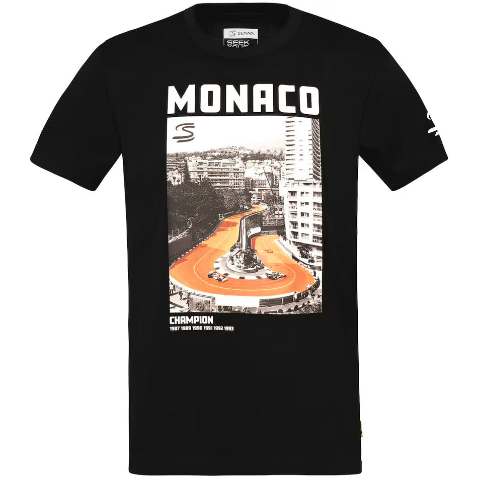 Ayrton Senna Legacy F1 Monaco Circuit Graphic Official Merchandise T-Shirt