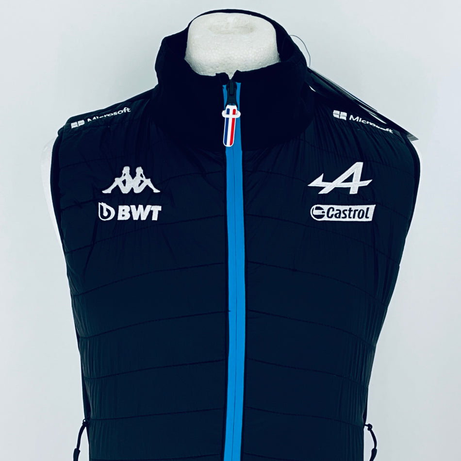 2021 Alpine F1 Team Kappa Pit Crew Team Issue Race Day Gilet-Brand New