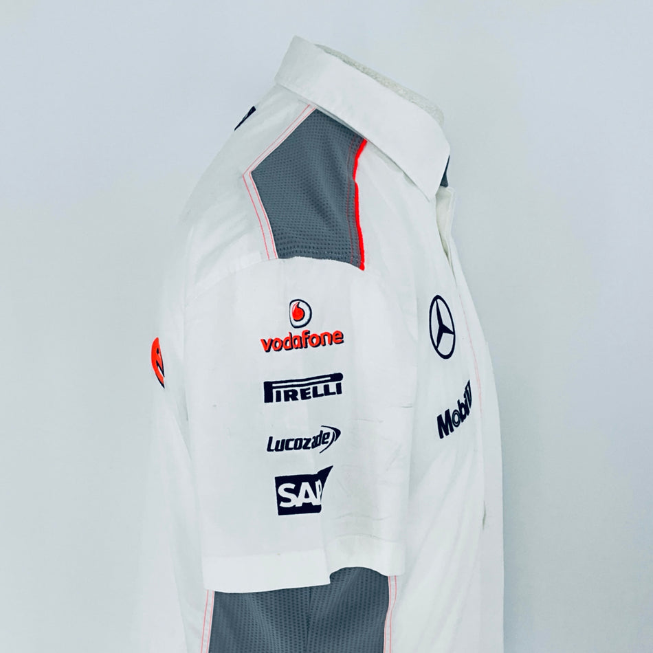 2013 Vodaphone McLaren Mercedes FF1 Team Hugo Boss Team Issue Race Day Shirt