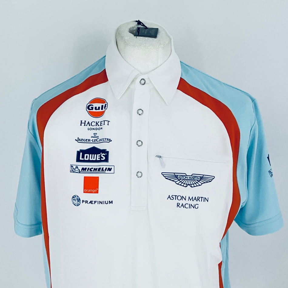 Gulf Aston Martin Racing Le Mans 2009 Team Hackett Team Issue Race Day PIT Shirt