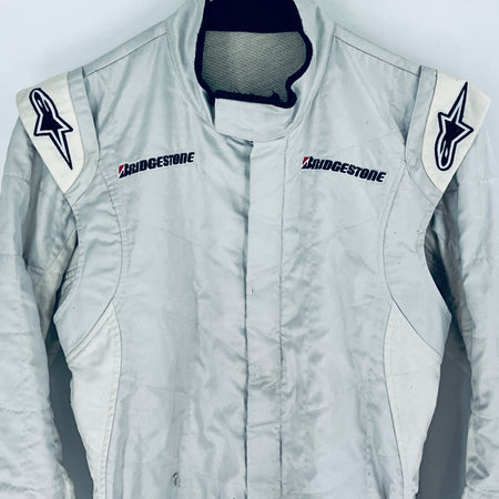 2008 Adrian Sutil Test Used Force India F1 Team Alpinestars Race Suit Official F1 Testing Barcelona - Pit-Lane Motorsport