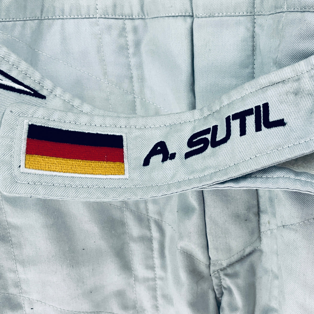 2008 Adrian Sutil Test Used Force India F1 Team Alpinestars Race Suit Official F1 Testing Barcelona - Pit-Lane Motorsport