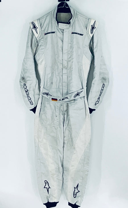 2008 Adrian Sutil Test Used Force India F1 Team Alpinestars Race Suit Official F1 Testing Barcelona - Pit-Lane Motorsport