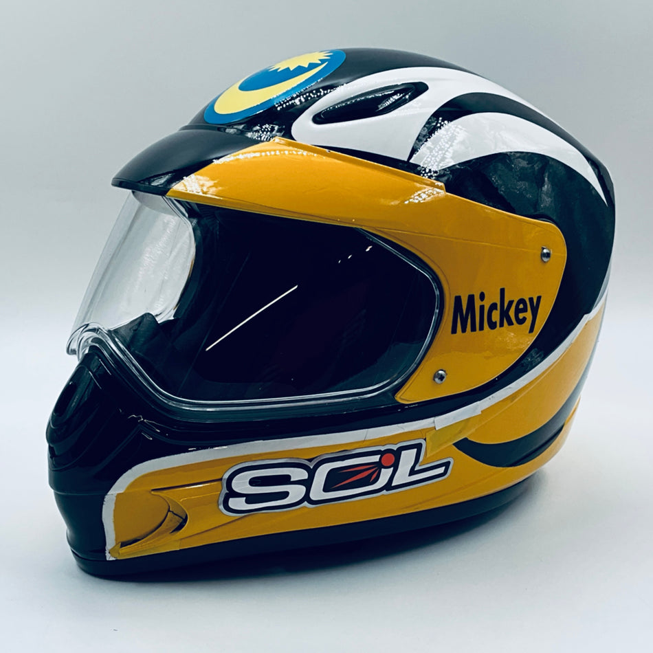A1-GP Team Malaysia Team Issue SGL Used Pit Crew Pit Stop Helmet