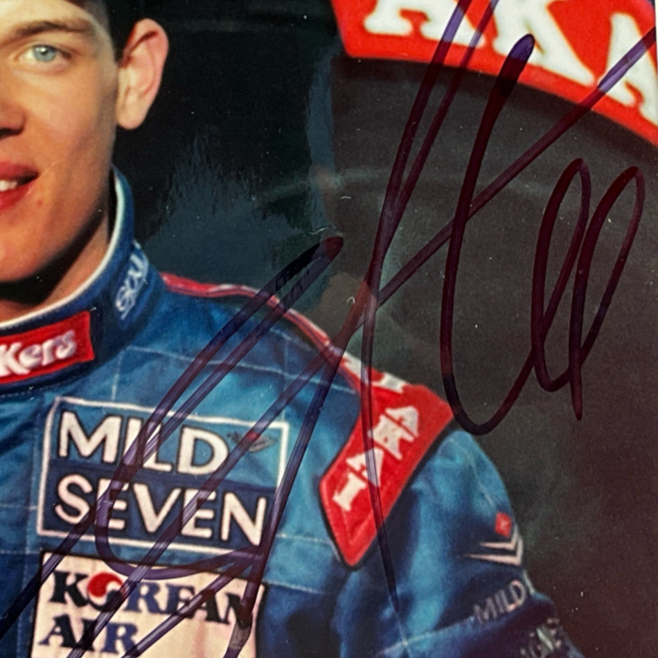 Alex Wurz Benetton Formula One Team Hand Signed Photograph