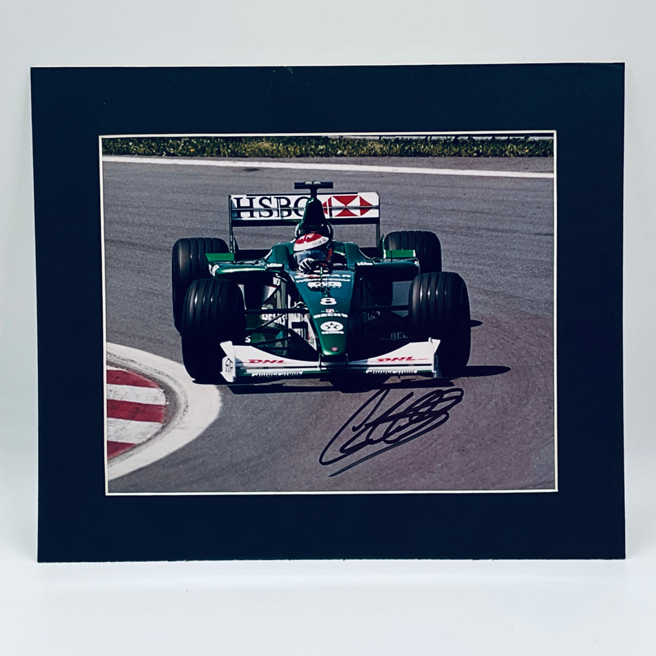 Jonny Herbert Jaguar Racing Formula One Team Hand Signed Photograph