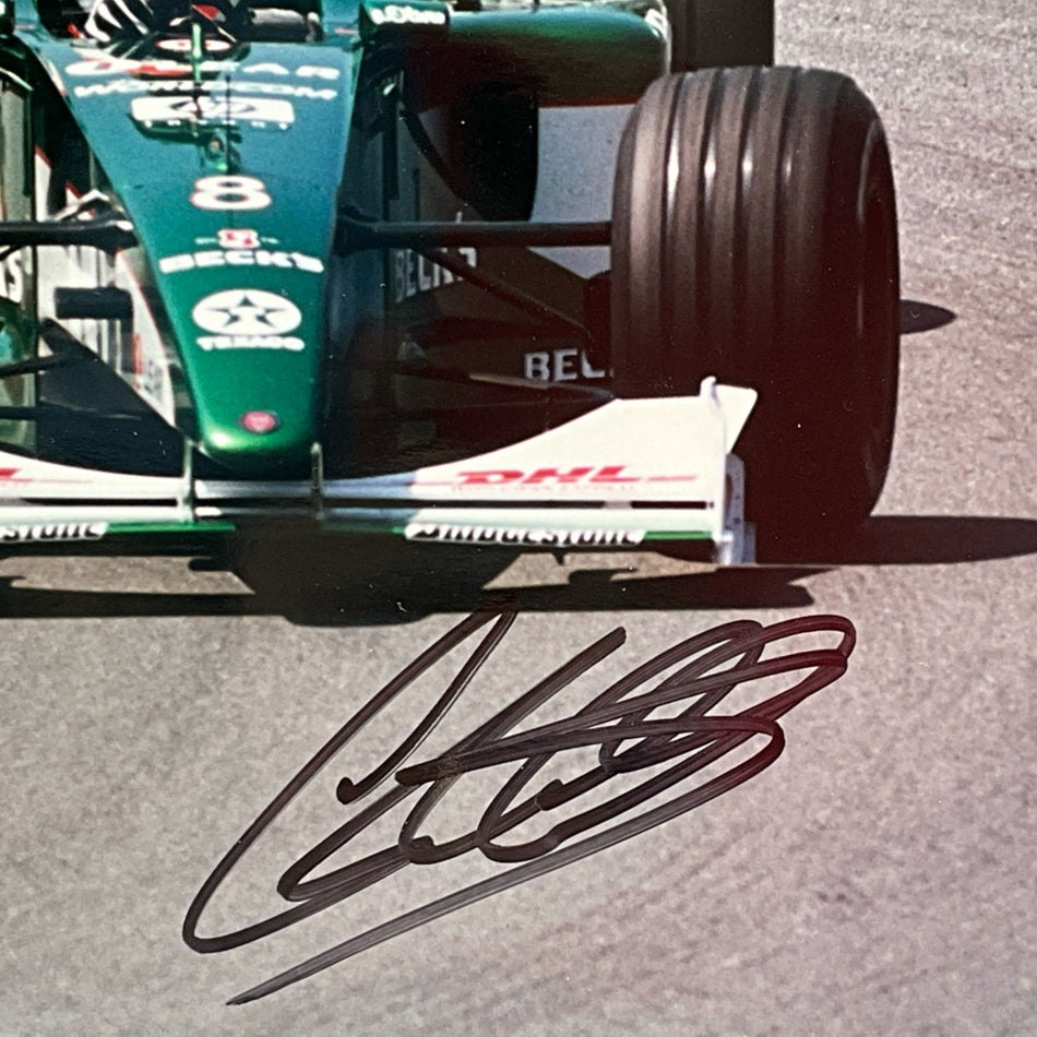 Jonny Herbert Jaguar Racing Formula One Team Hand Signed Photograph