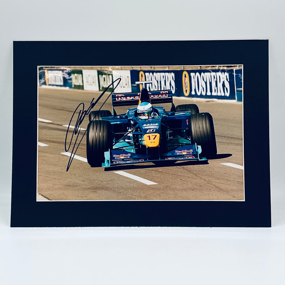 Mika Salo Red Bull Sauber Formula One Team Hand Signed Photograph