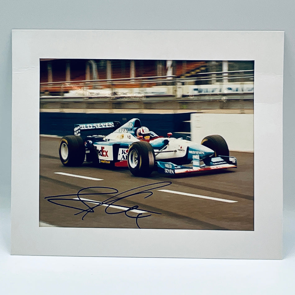 Alex Wurz Mild Seven Benetton Formula One Team Hand Signed Photograph