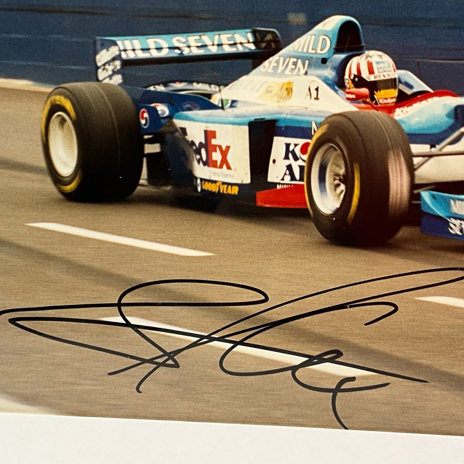Alex Wurz Mild Seven Benetton Formula One Team Hand Signed Photograph