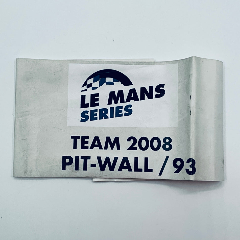 ACO 2008 Le Mans Series Team Officials Pit Wall Armband-White