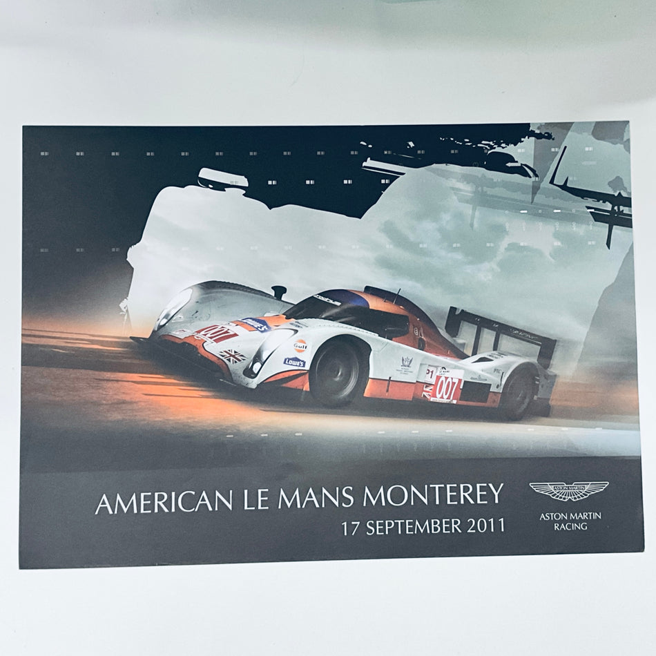 Aston Martin Racing A2 Poster 6 Hours of Silverstone Poster 2011-Lola Gulf LMP1