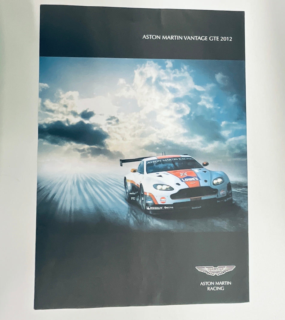 Aston Martin Racing A2 Poster Vantage GTE 2012 Gulf L Poster