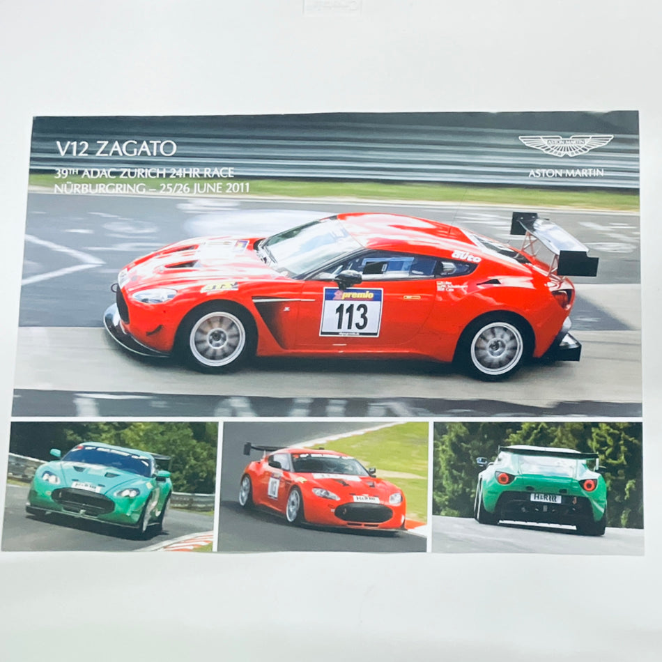 Genuine Aston Martin Racing V12 Zagato Nürburgring 24 Hour Race 2011