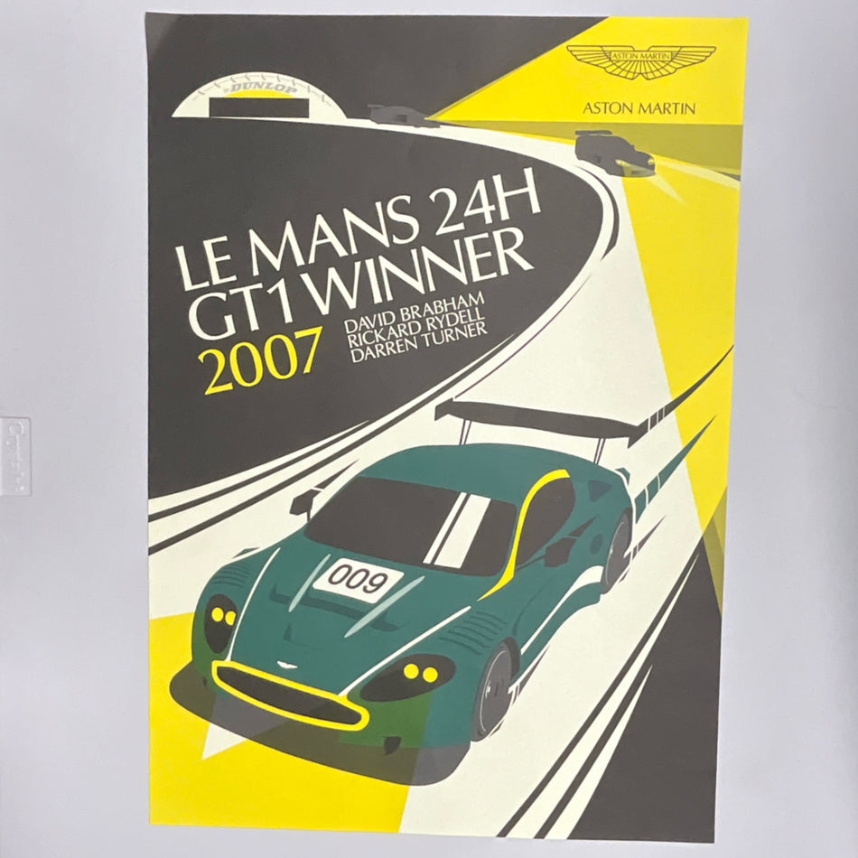 Aston Martin Racing A2 Poster Le Mans 24 Hour Race 2007