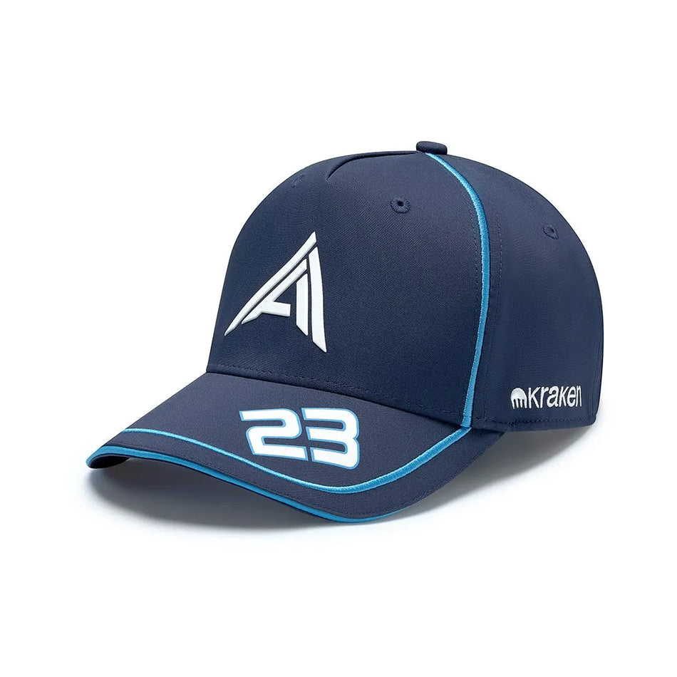 Alex Albon 2024 Williams Racing F1 Team Official Merchandise Drivers Cap-Navy