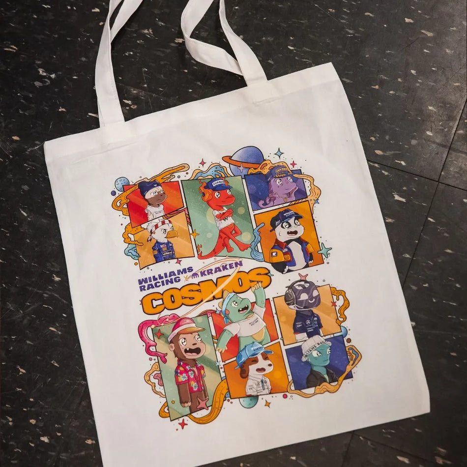 Williams Racing F1 Team Official Merchandise Cosmos Tote Bag-Adults