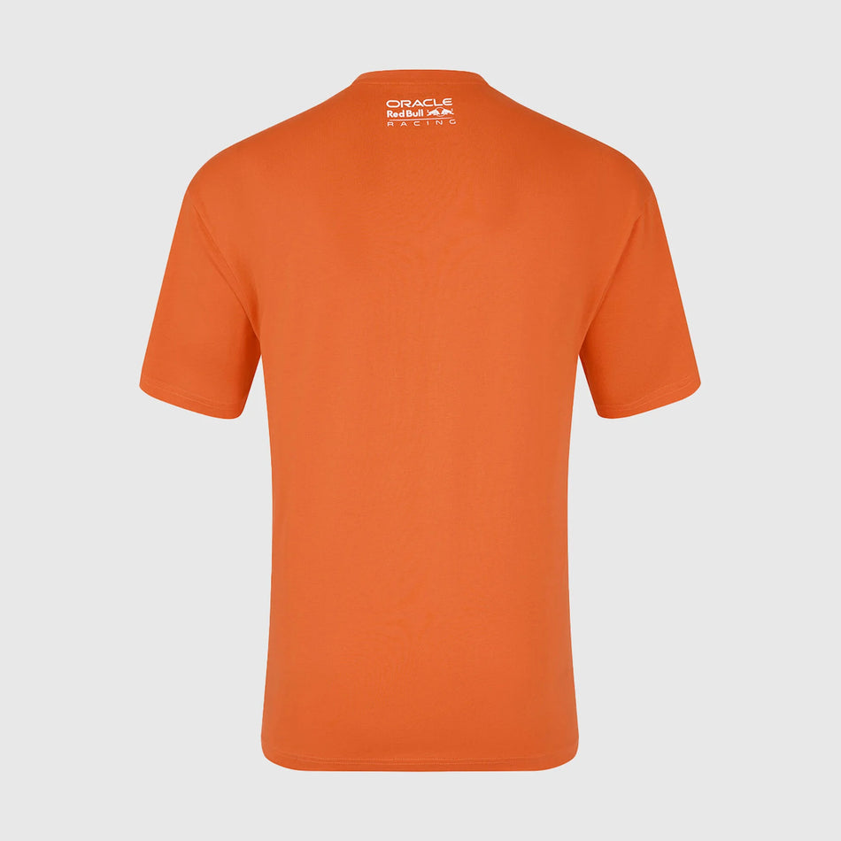 Red Bull Racing Max Verstappen Puzzle Driver T-Shirt - Orange- Unisex