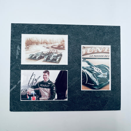 Guy Smith Le Mans Winner Hand Signed Team Bentley 2003 Mounted Post Card Set - Pit-Lane Motorsport
