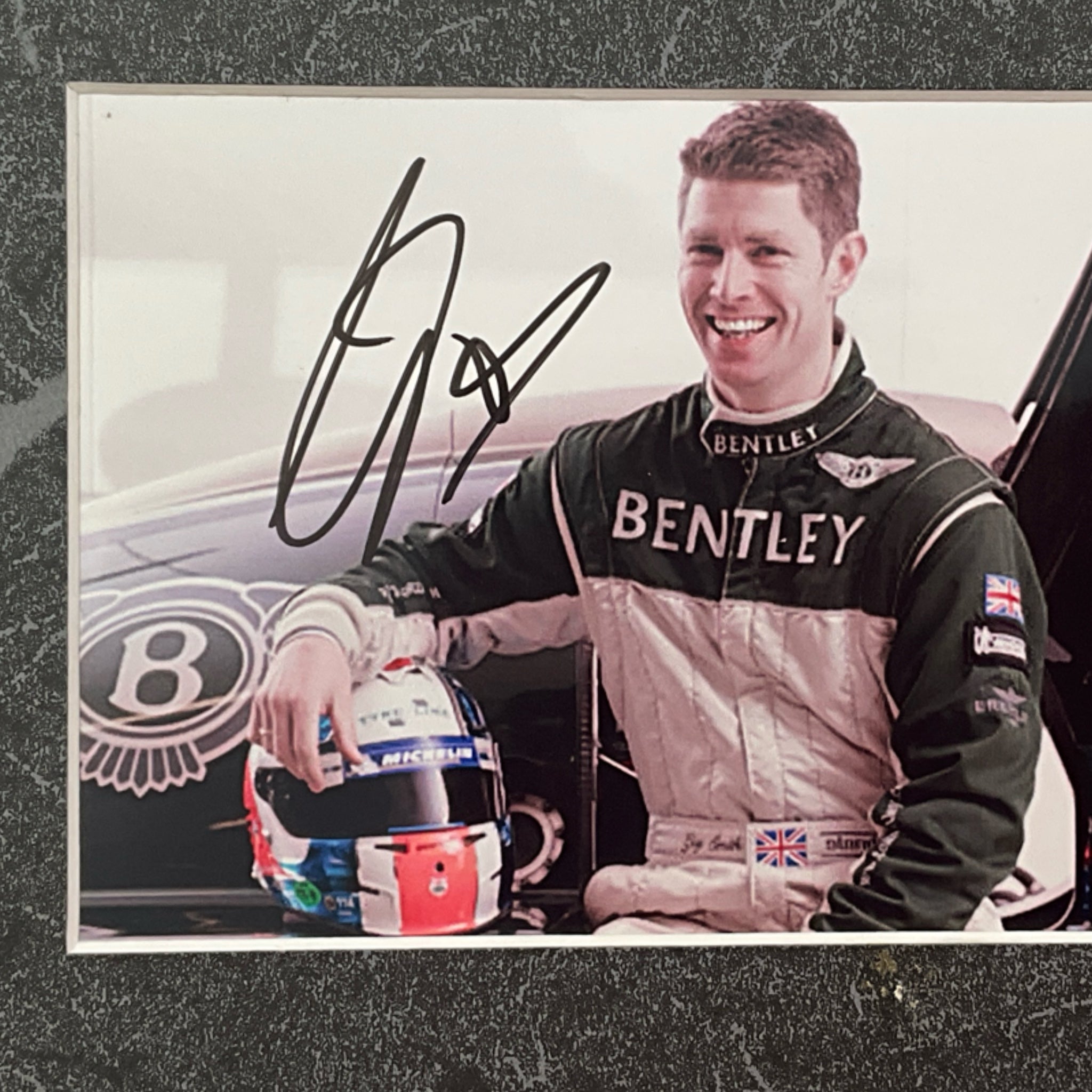 Guy Smith Le Mans Winner Hand Signed Team Bentley 2003 Mounted Post Card Set - Pit-Lane Motorsport