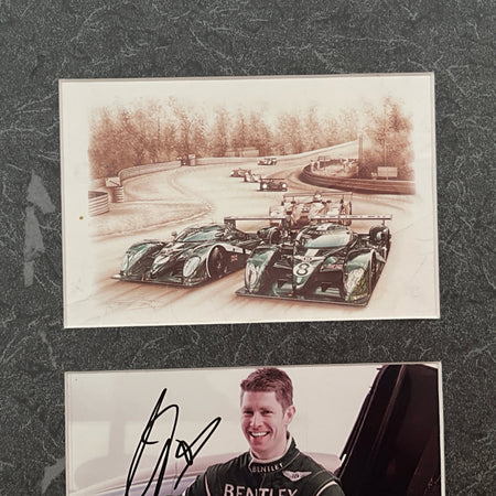 Guy Smith Le Mans Winner Hand Signed Team Bentley 2003 Mounted Post Card Set - Pit-Lane Motorsport