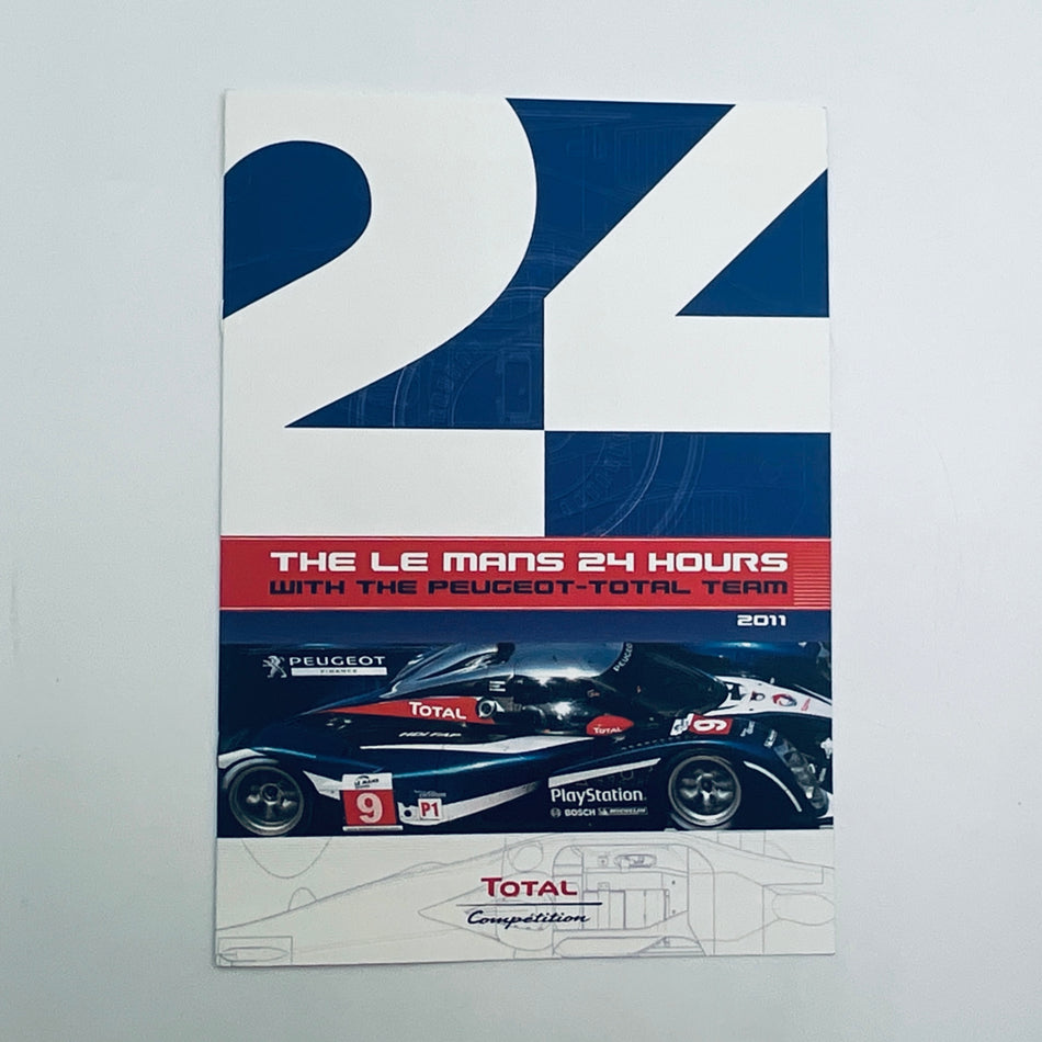 2011 Peugeot Total Motorsport Team Le Mans Launch Brochure