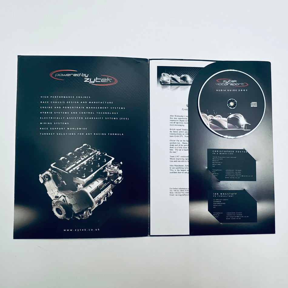 2009 Zytek Motorsport Le Mans Media Guide