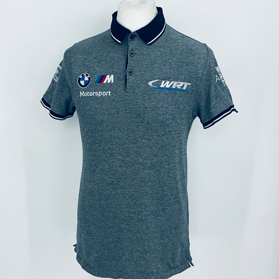 WRT BMW Motorsport BMW M-Sport Le Mans Team Issue Polo Shirt- Light Grey