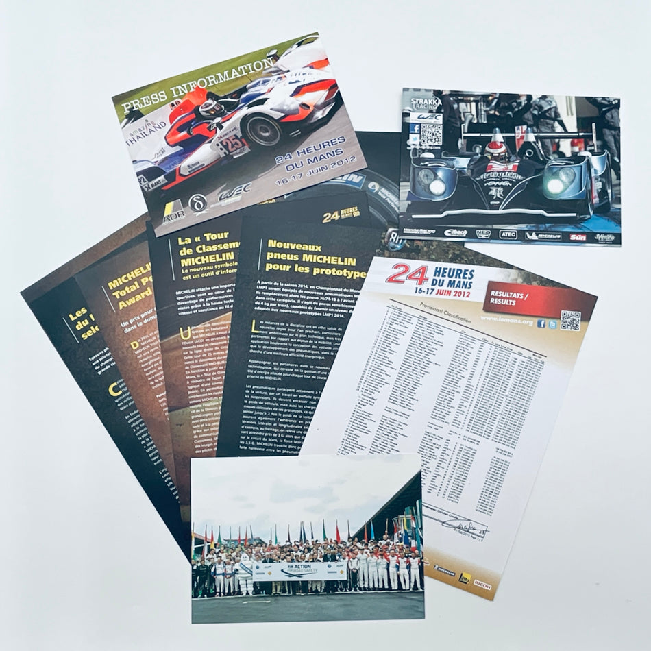 Michelin Tyres  Le Mans 24 Hour Race 2012 Press Pack