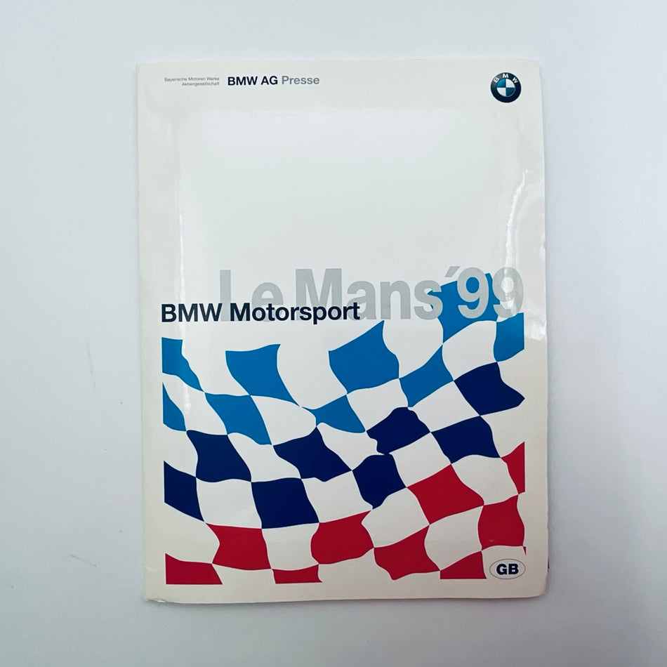 1999 BMW Motorsport Le Mans 24 Hour Race Media/Press Pack