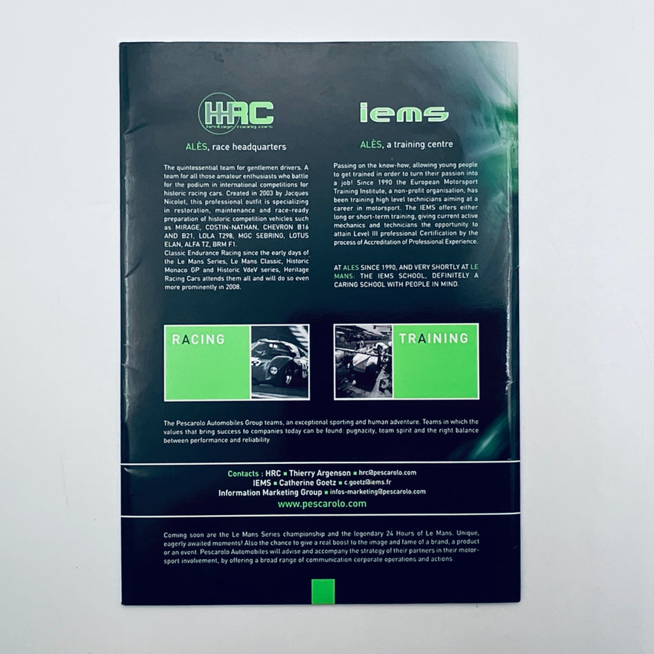 2009 Pescarolo  Sport Saulnier Racing Team Le Mans Media Pack