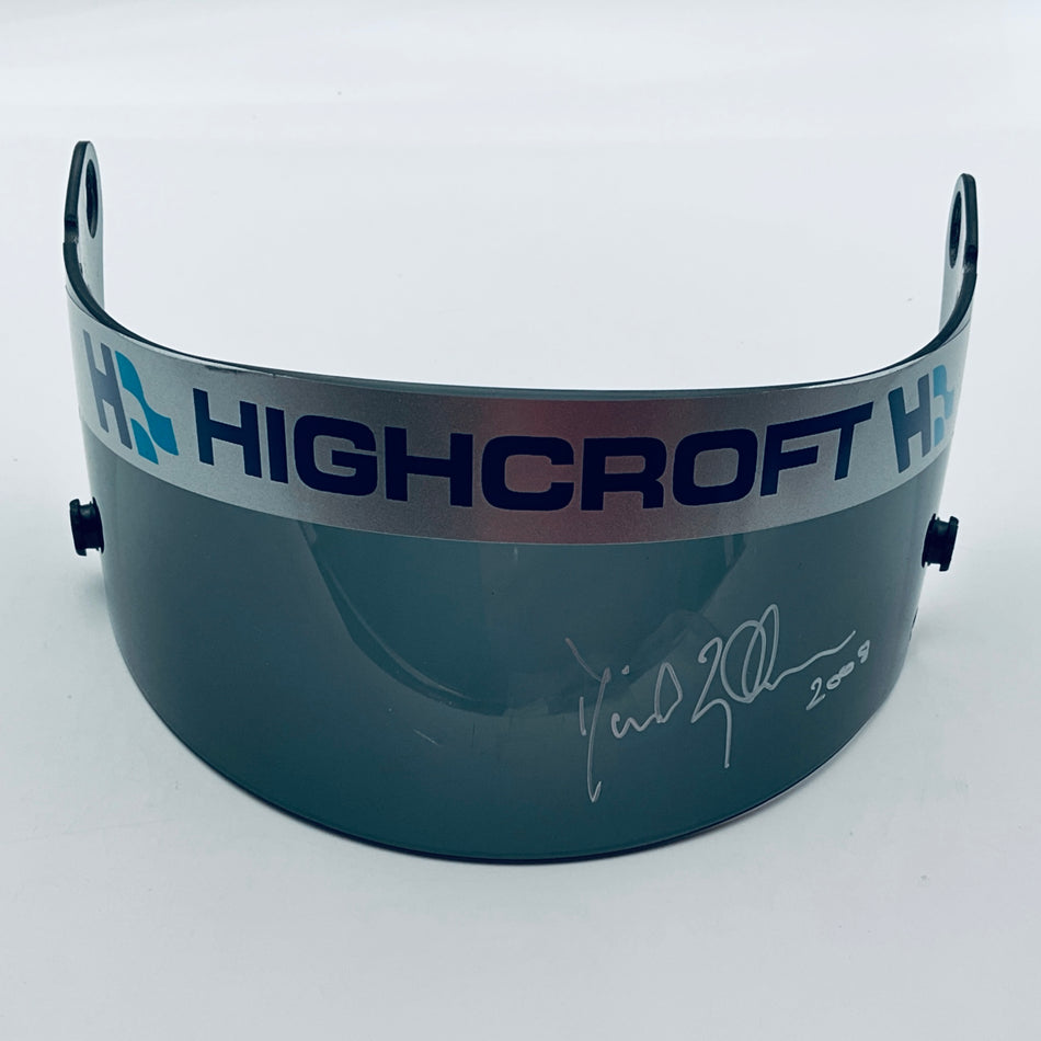 David Brabham Peugeot Motorsport 2009 Race Used Visor-Hand Signed