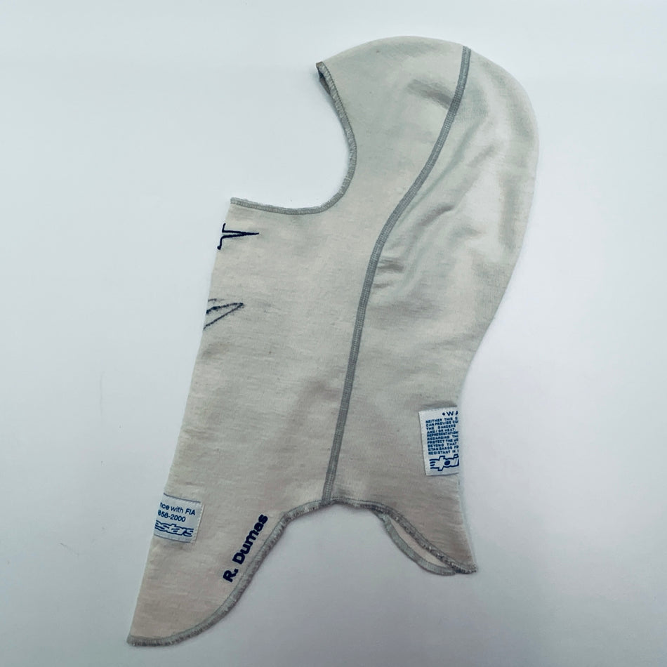 Romain Dumas Audi Sport Le Mans 24 Hour Race 2010 Race Worn Balaclava-Hand Signed