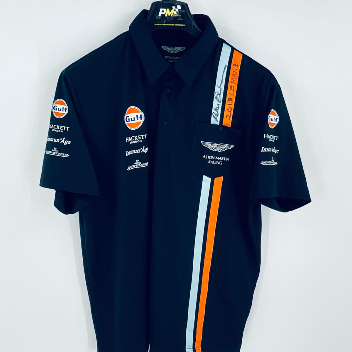 Peter Dumbreck's Aston Martin Racing 24 Hours Of Le Mans2013 Personal Shirt-Hand Signed - Pit-Lane Motorsport