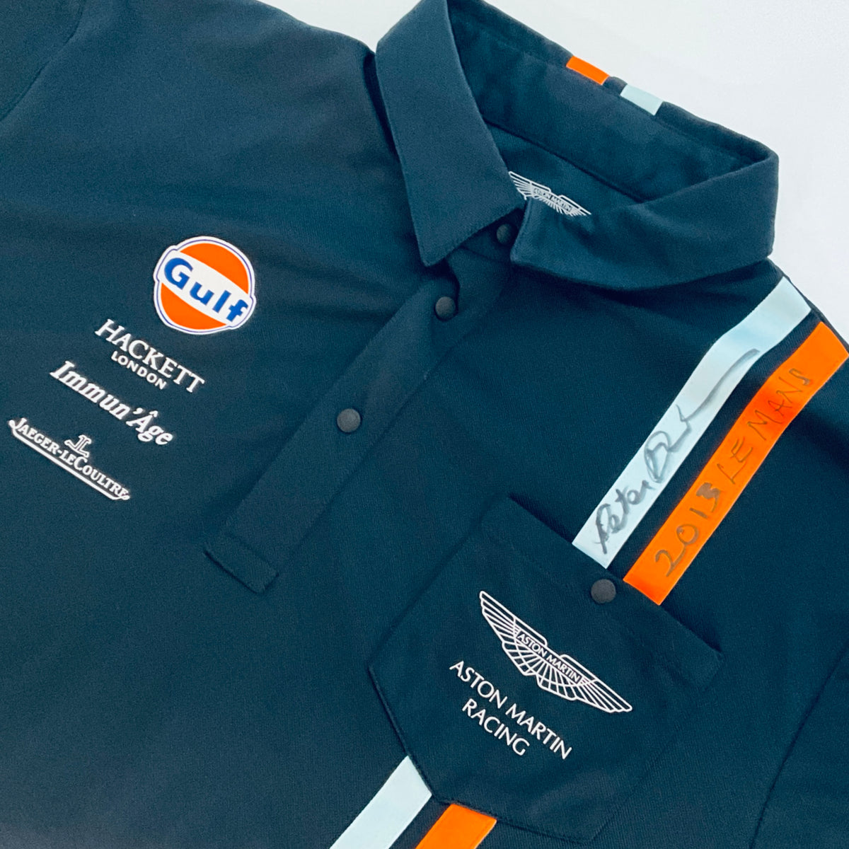 Peter Dumbreck's Aston Martin Racing 24 Hours Of Le Mans2013 Personal Shirt-Hand Signed - Pit-Lane Motorsport