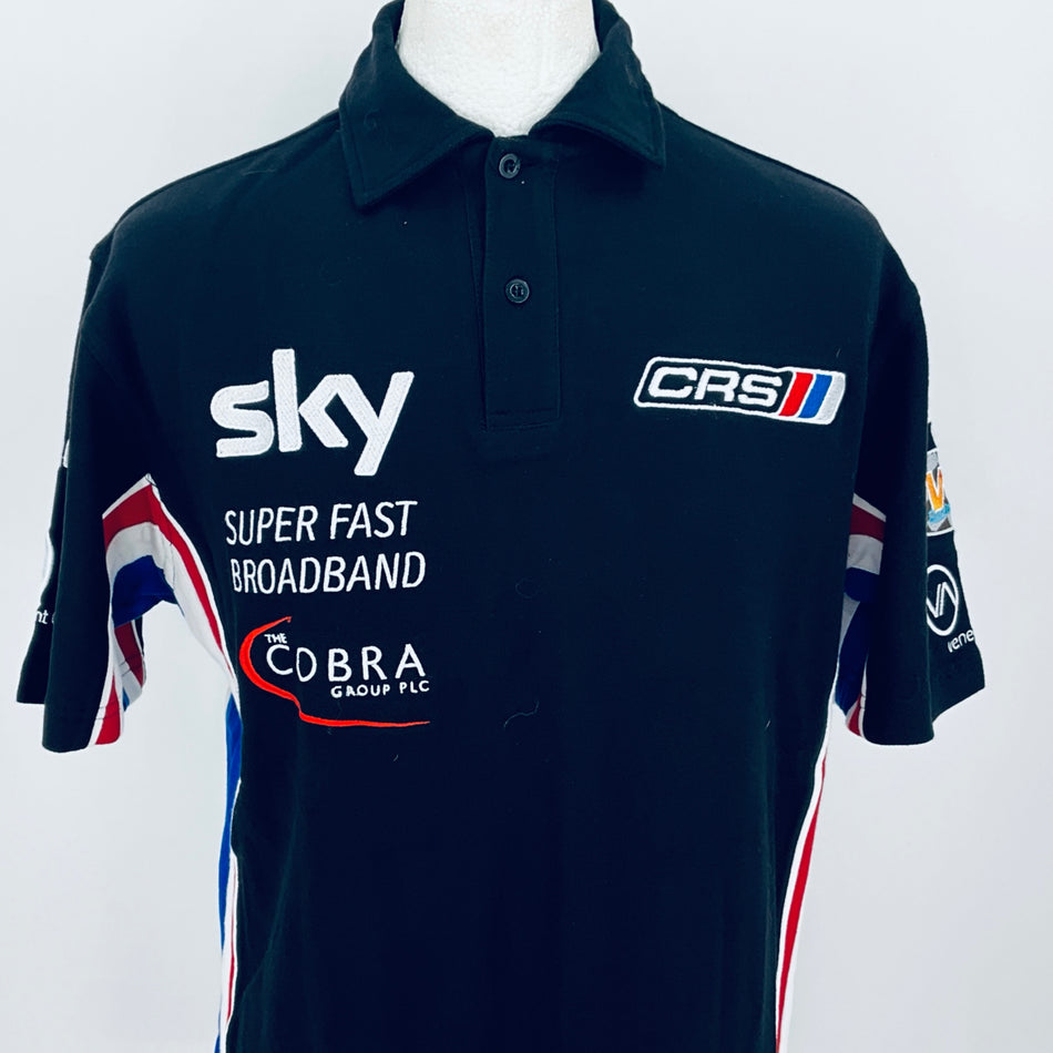 CRS Motorsport Ferrari F430 GT 2010 Le Mans Series Team Issue Polo Shirt-Black - Pit-Lane Motorsport