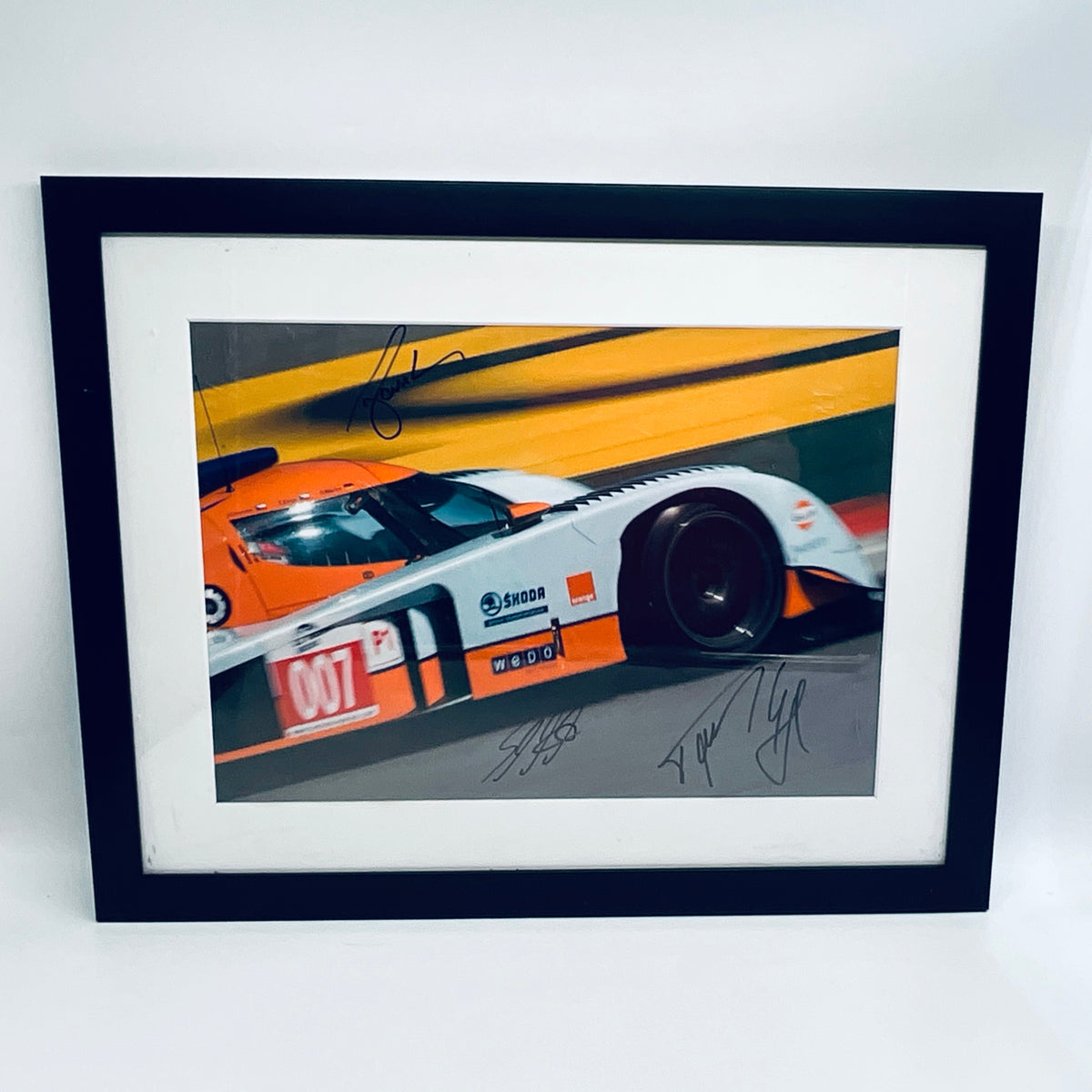 Aston Martin Racing Gulf Lola LMP1 Hand Signed Framed Photograph - Pit-Lane Motorsport