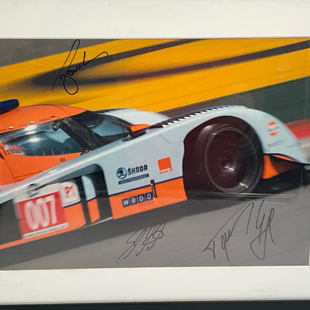 Aston Martin Racing Gulf Lola LMP1 Hand Signed Framed Photograph - Pit-Lane Motorsport