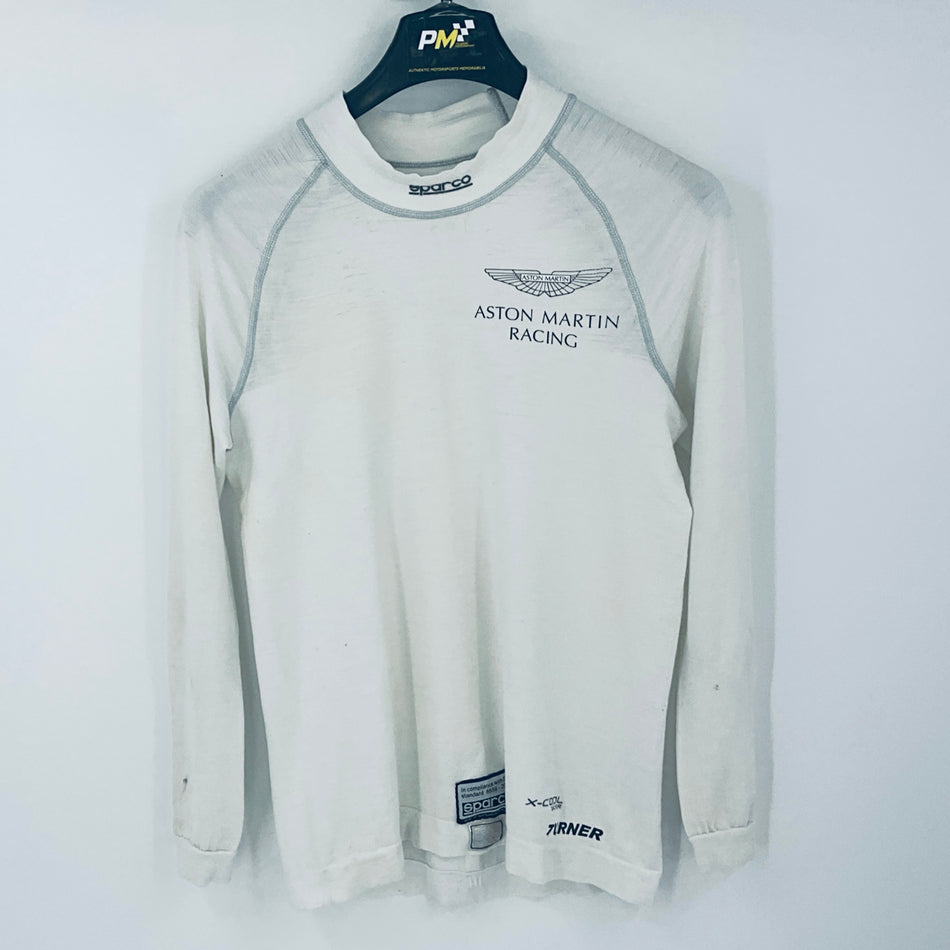 Darren Turner Aston Martin Racing le Mans Team Race Used Nomex Top-White