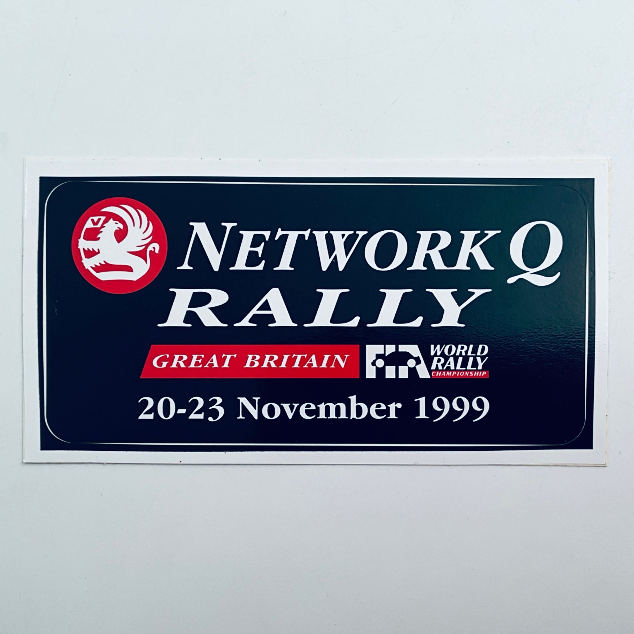 Official Event Sticker Network Q Rally Of Great Britain 1999 - Pit-Lane Motorsport