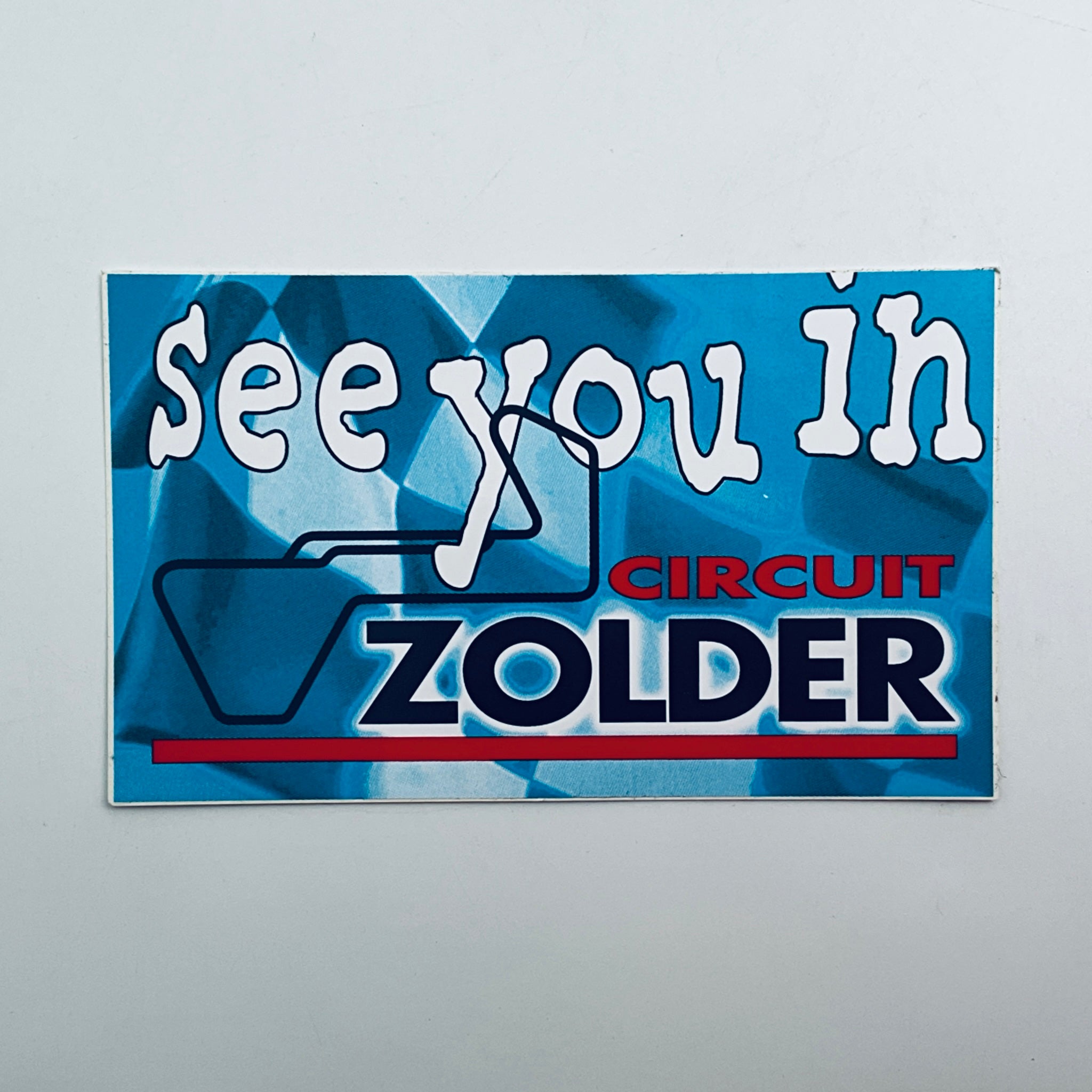 Origional Period 1980's Zolder Circuit Sticker Decal - Pit-Lane Motorsport