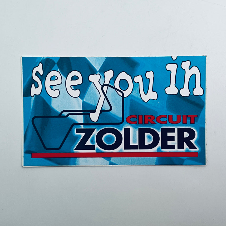 Origional Period 1980's Zolder Circuit Sticker Decal - Pit-Lane Motorsport