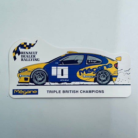 Origional Renault Dealer Rallying-Renault Megan Team Sticker 1999 - Pit-Lane Motorsport