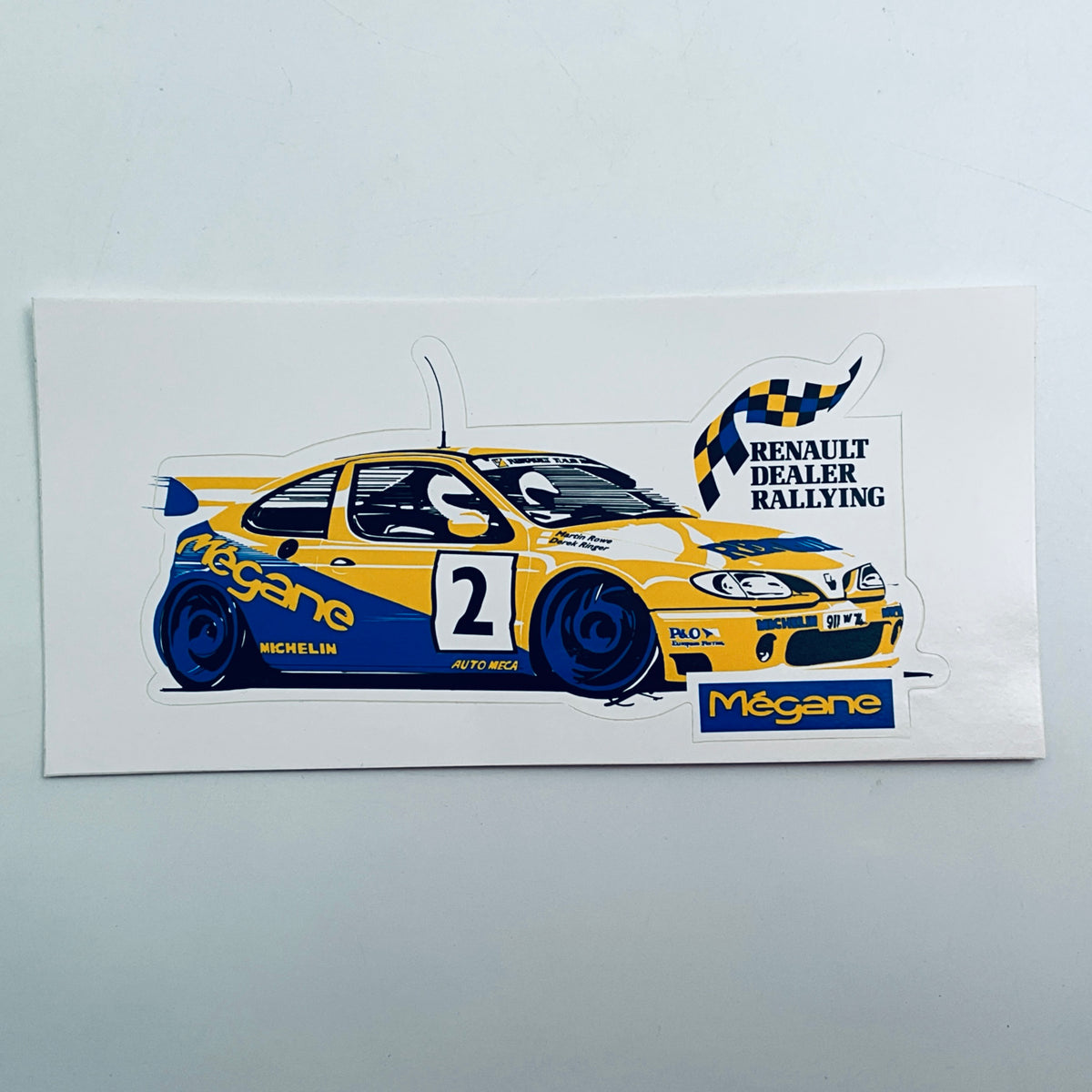 Origional Renault Dealer Rallying-Renault Megan Team Sticker 1998 - Pit-Lane Motorsport