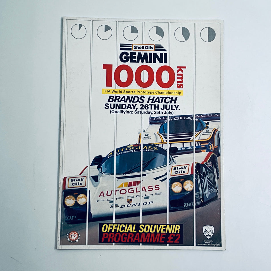 Official Programme 1000KM Brands Hatch FIA World Sports Car Championship 1987 - Pit-Lane Motorsport