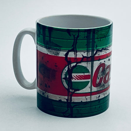 Castrol Inspired Retro/ Vintage Distressed Look Oil Can Mug - 10z Version 6 - Pit-Lane Motorsport