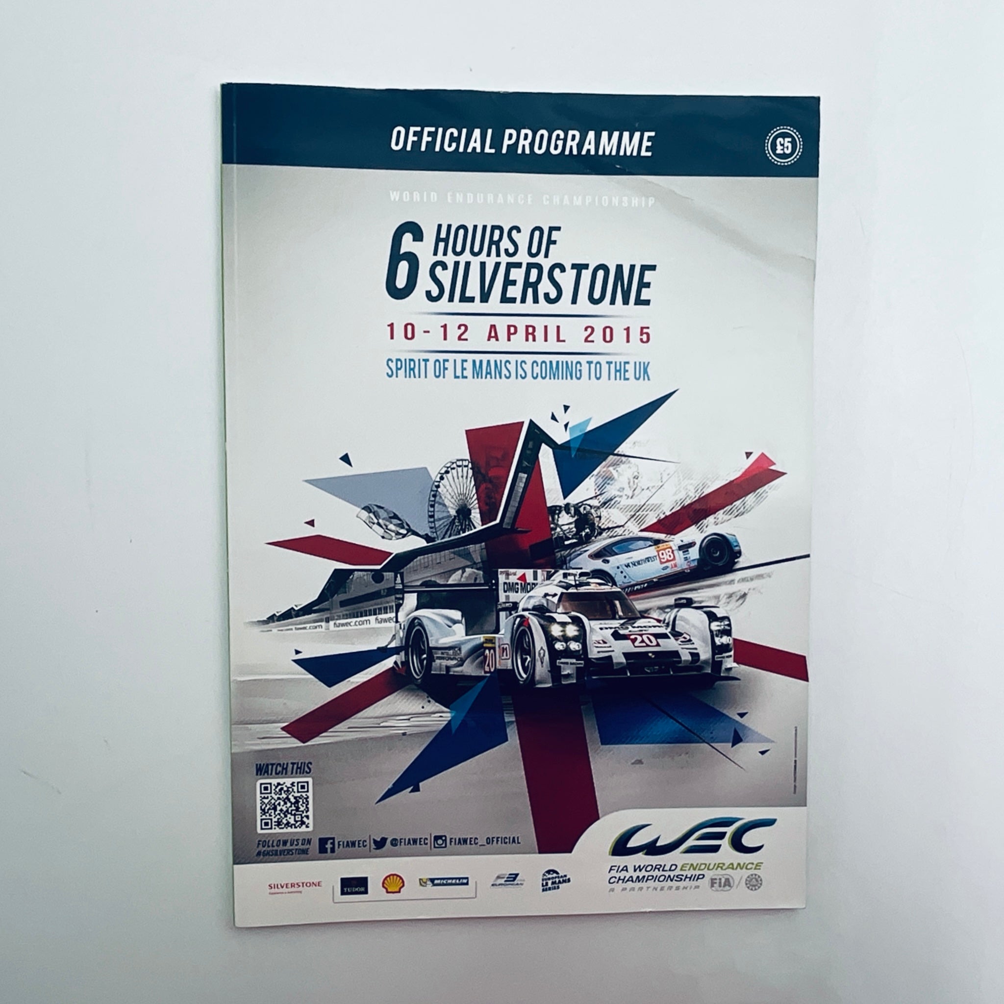Official Programme WEC World Endurance Championship 6 Hours of Silverstone 2015 - Pit-Lane Motorsport