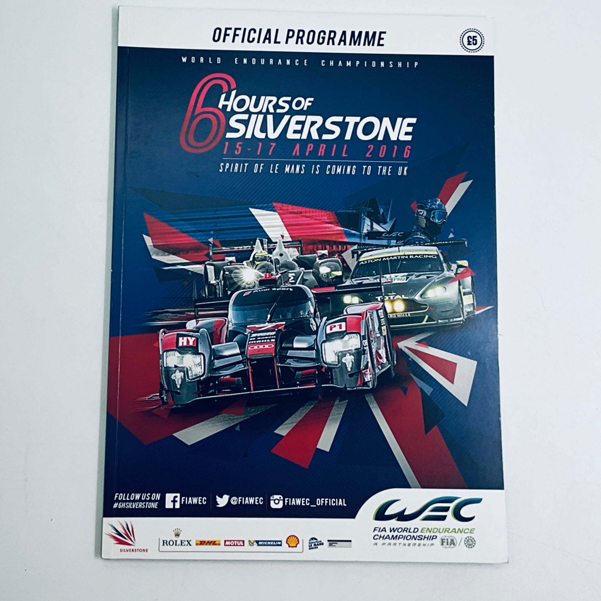 Official Programme WEC World Endurance Championship 6 Hours of Silverstone 2016 - Pit-Lane Motorsport