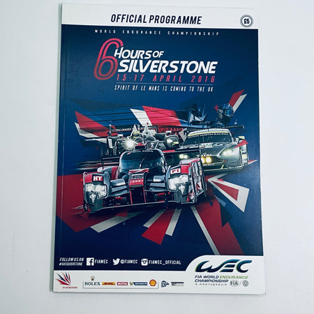Official Programme WEC World Endurance Championship 6 Hours of Silverstone 2016 - Pit-Lane Motorsport