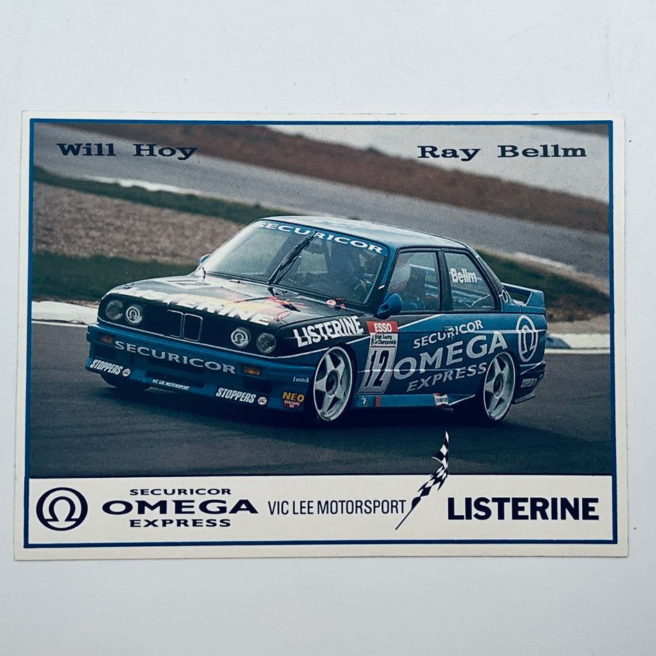 BTCC Will Hoy/Ray Bellm BMW Listerine Vic Lee Motorsport Super Touring Car Sticker - Pit-Lane Motorsport